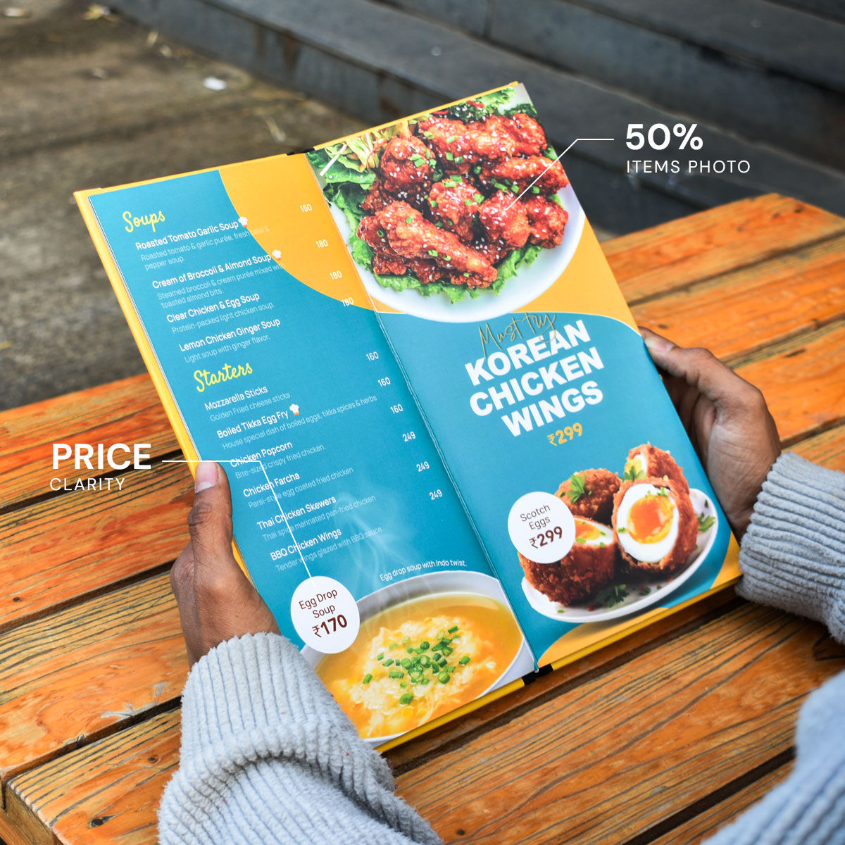 USP Selling Menu Card