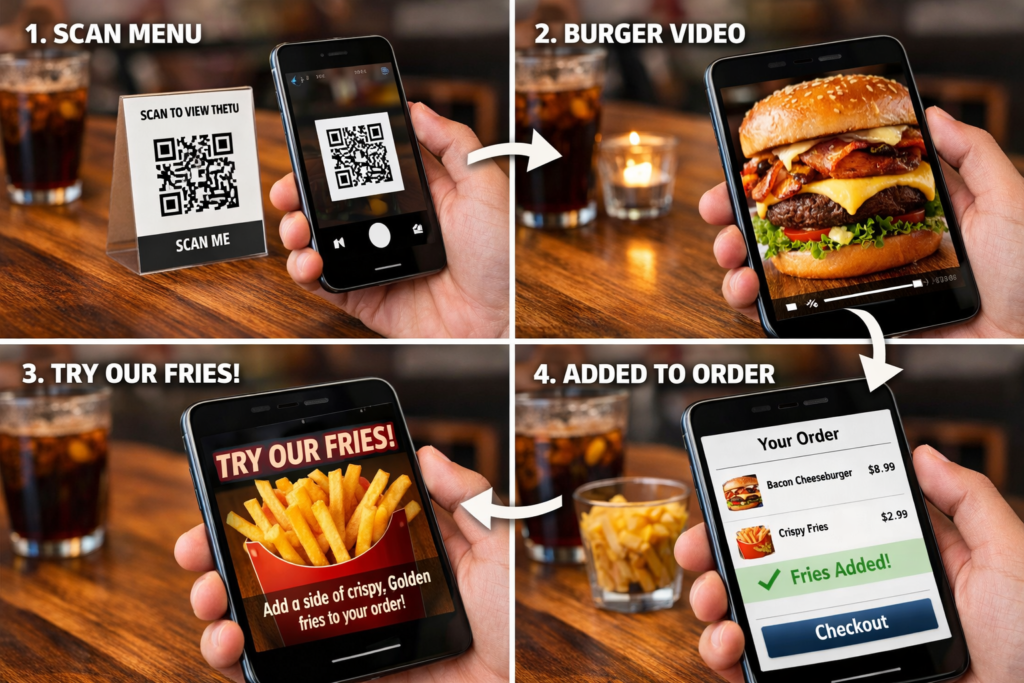 video qr code menu
